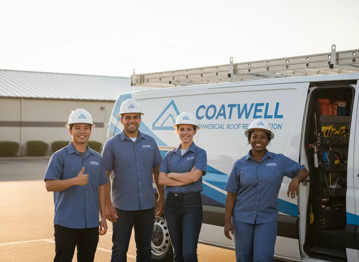 Commercial roof coating company in Hoffman, MN