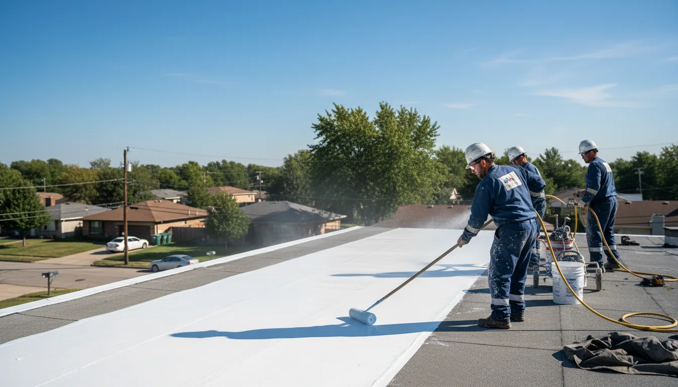 Commercial roof coating in Hoffman, MN near me